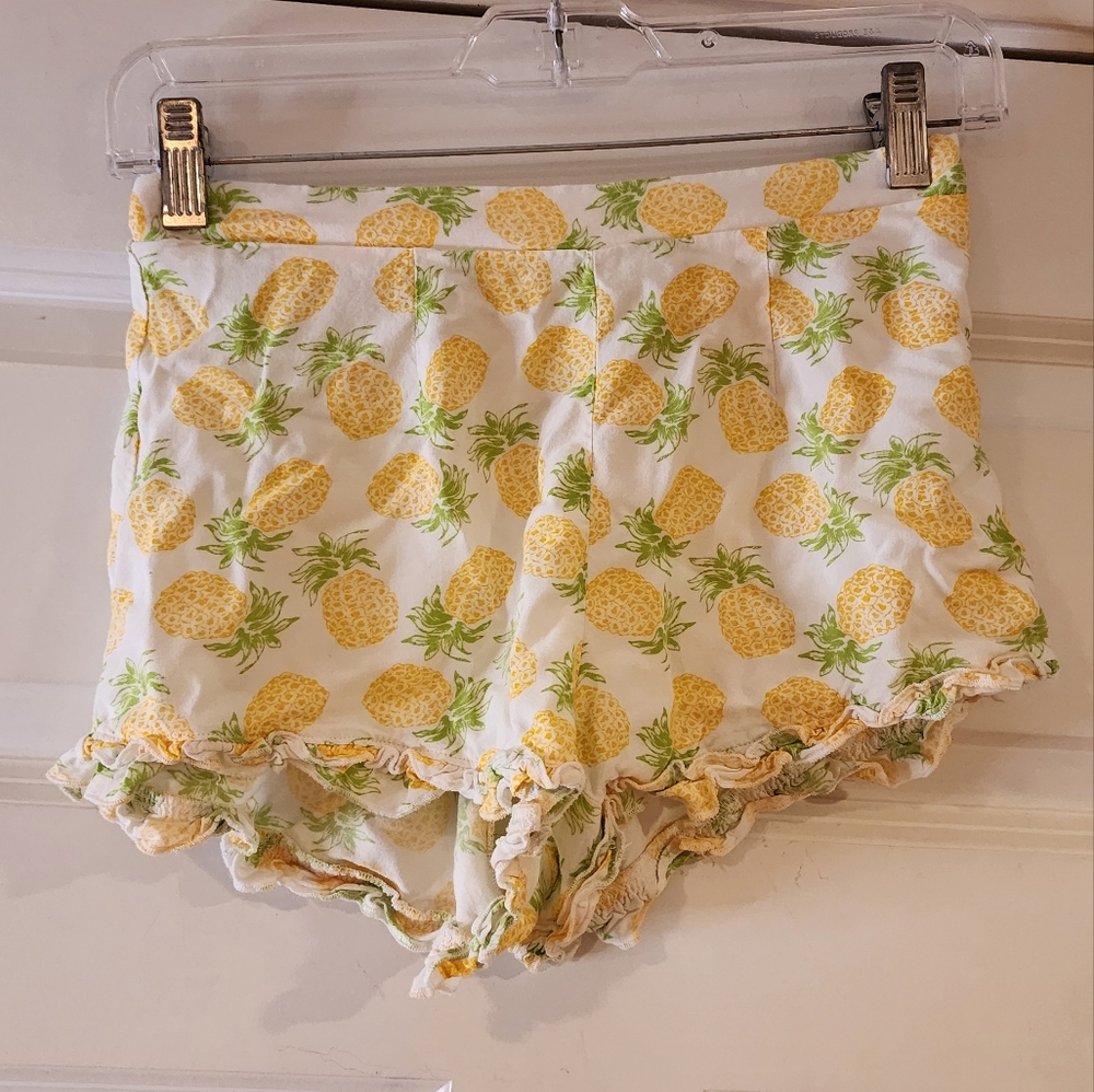 Bethany Mota Pineapple Print Women's Shorts S